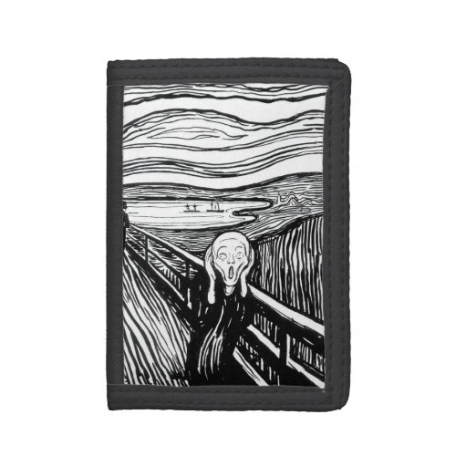 Edvard Munch _ The Scream Lithography Trifold Wallet