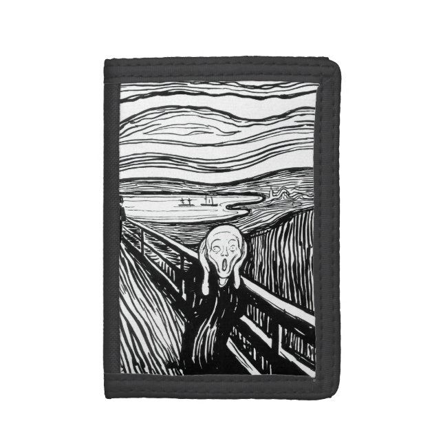 Edvard Munch - The Scream Lithography Trifold Wallet (Front Vertical)