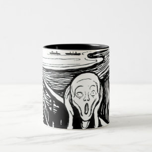Edvard Munch - The Scream Lithography Two-Tone Coffee Mug