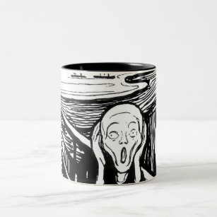 Edvard Munch - The Scream Lithography Two-Tone Coffee Mug