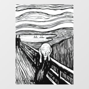 Edvard Munch - The Scream Lithography Wall Decal