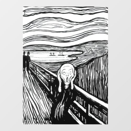 Edvard Munch _ The Scream Lithography Wall Decal