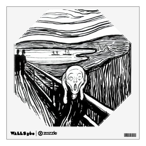 Edvard Munch _ The Scream Lithography Wall Decal