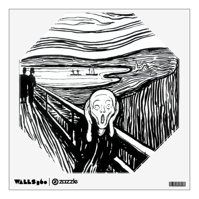 Edvard Munch - The Scream Lithography Wall Decal (Front)