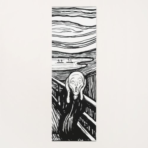 Edvard Munch _ The Scream Lithography Yoga Mat