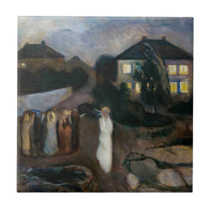Edvard Munch - The Storm Ceramic Tile
