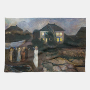 Edvard Munch - The Storm Kitchen Towel