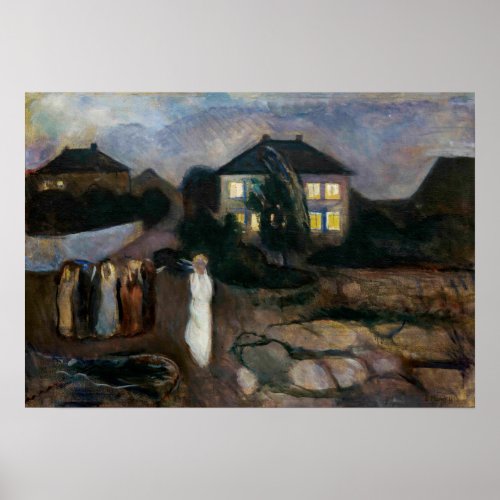 Edvard Munch _ The Storm Poster