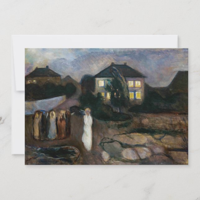 Edvard Munch - The Storm Thank You Card (Front)