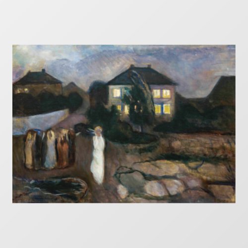 Edvard Munch _ The Storm Window Cling