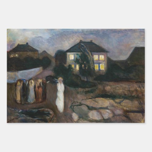 Edvard Munch _ The Storm Wrapping Paper Sheets