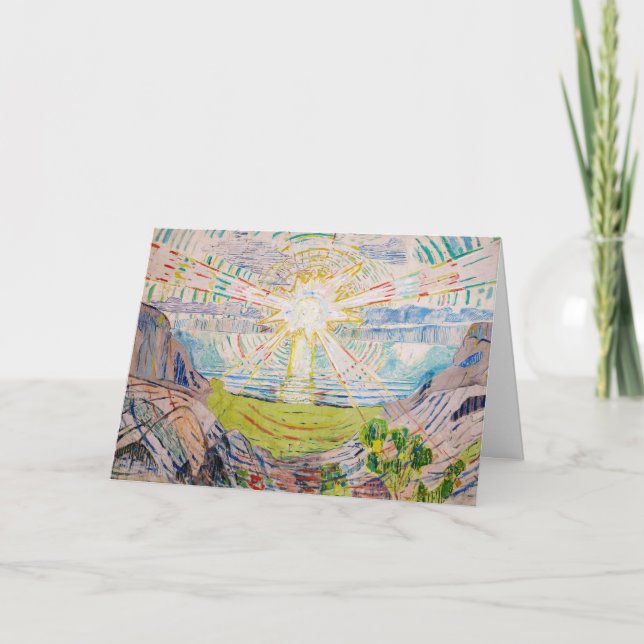 Edvard Munch - The Sun 1910 Card (Front)