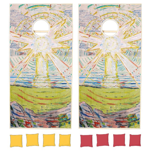 Edvard Munch - The Sun 1910 Cornhole Set (Set)