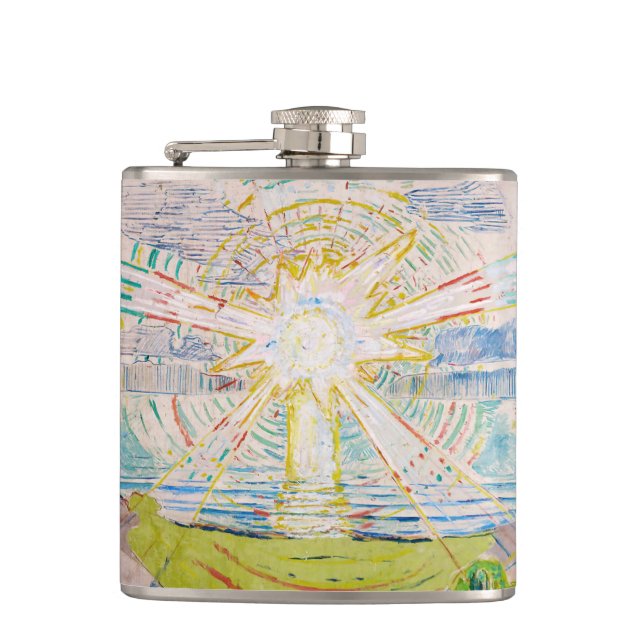 Edvard Munch - The Sun 1910 Flask (Front)