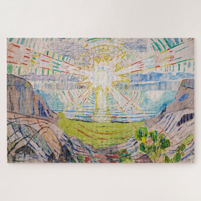 Edvard Munch - The Sun 1910 Jigsaw Puzzle (Horizontal)