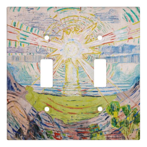 Edvard Munch _ The Sun 1910 Light Switch Cover