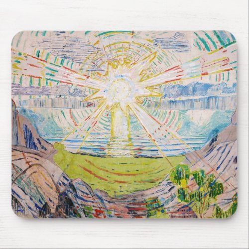 Edvard Munch _ The Sun 1910 Mouse Pad