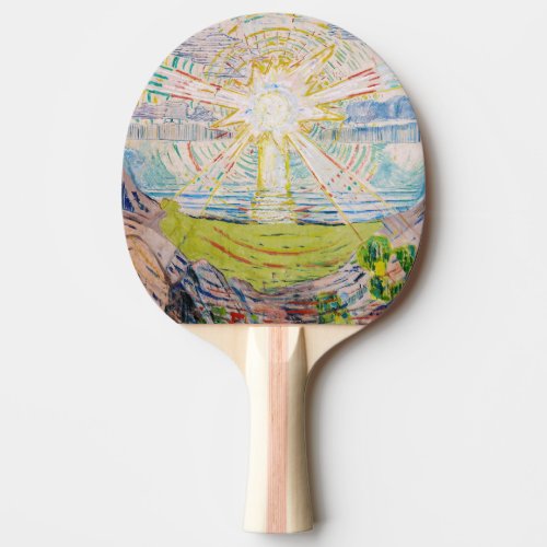 Edvard Munch _ The Sun 1910 Ping Pong Paddle