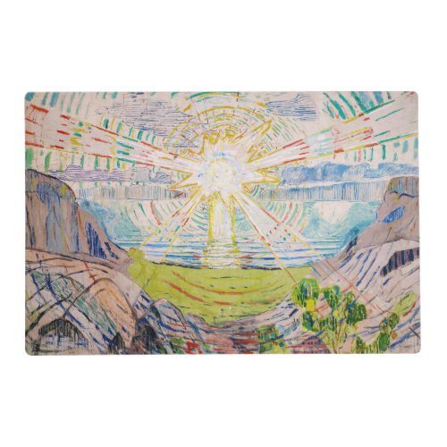 Edvard Munch _ The Sun 1910 Placemat