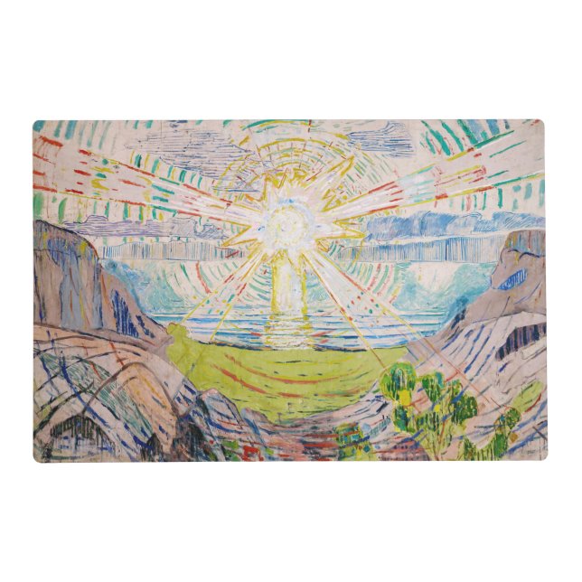 Edvard Munch - The Sun 1910 Placemat (Front)