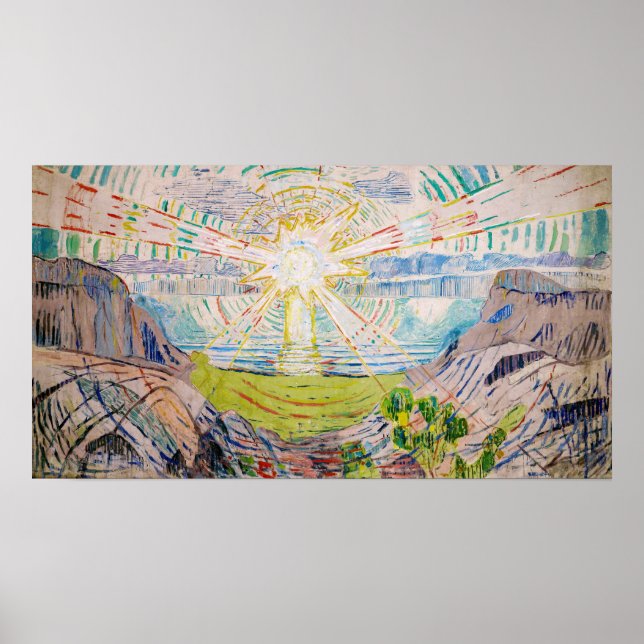 Edvard Munch - The Sun 1910 Poster (Front)