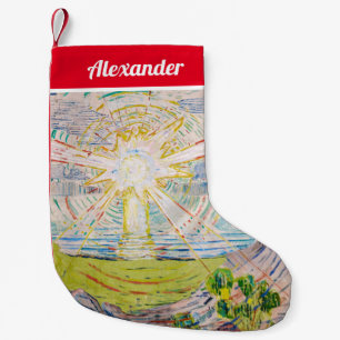 Edvard Munch - The Sun 1910 Small Christmas Stocking