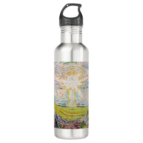 Edvard Munch _ The Sun 1910 Stainless Steel Water Bottle