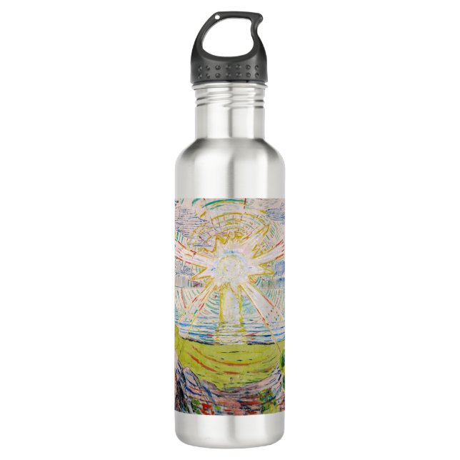 Edvard Munch - The Sun 1910 Stainless Steel Water Bottle (Front)