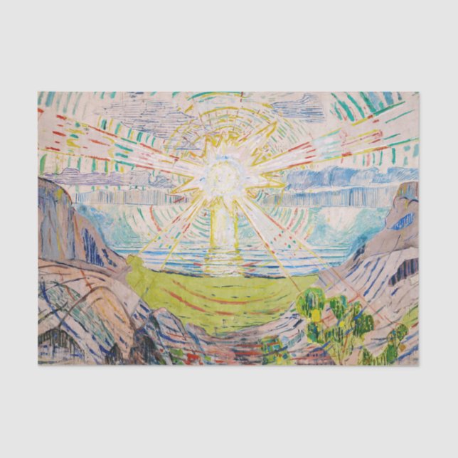 Edvard Munch - The Sun 1910 Tissue Paper (Front)