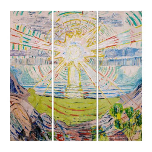 Edvard Munch _ The Sun 1910 Triptych