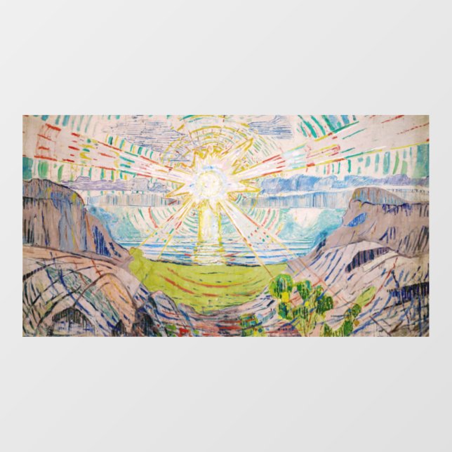 Edvard Munch - The Sun 1910 Window Cling (Sheet)