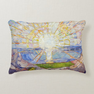 Edvard Munch - The Sun 1911 Accent Pillow