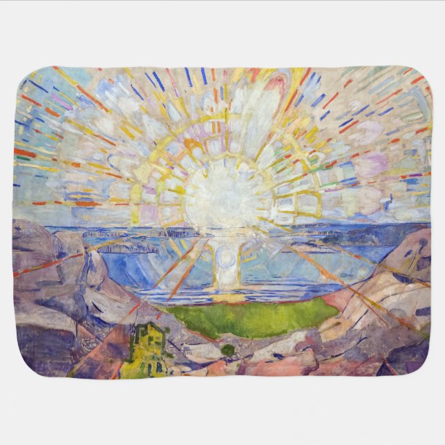 Edvard Munch - The Sun 1911 Baby Blanket (Horizontal)