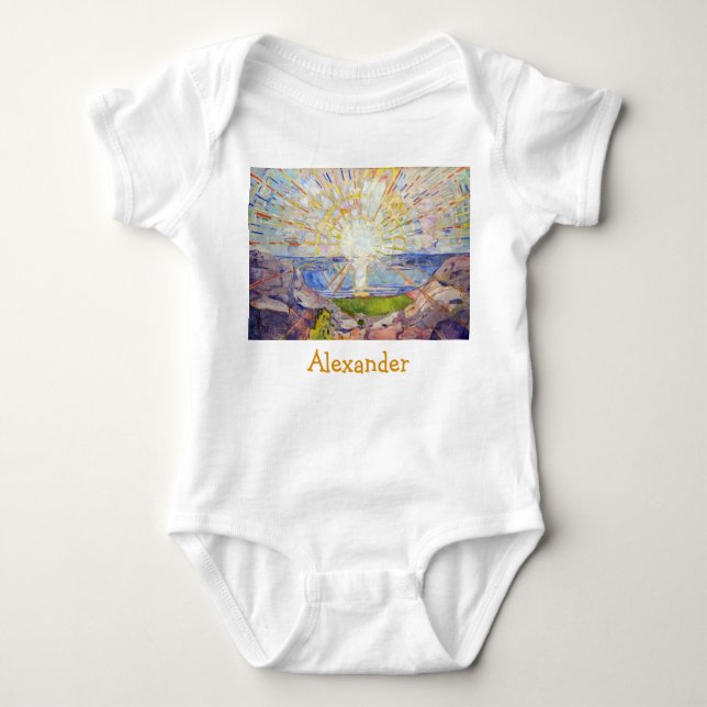 Edvard Munch - The Sun 1911 Baby Bodysuit (Front)