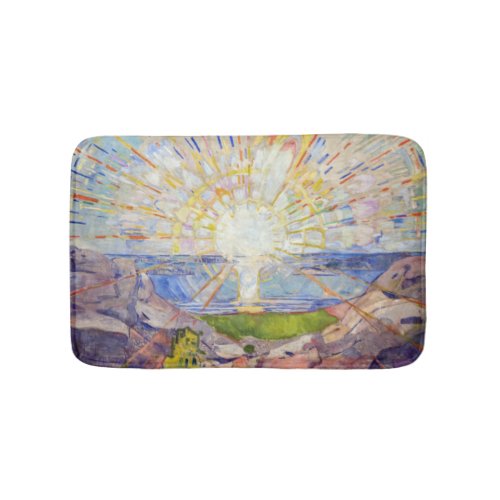 Edvard Munch _ The Sun 1911 Bath Mat