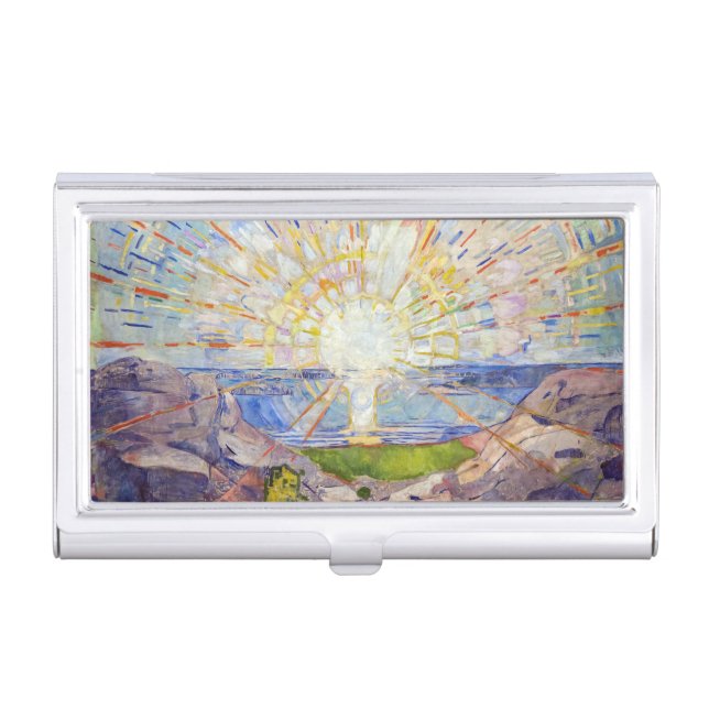 Edvard Munch - The Sun 1911 Business Card Case (Front)