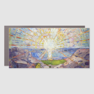 Edvard Munch - The Sun 1911 Car Magnet