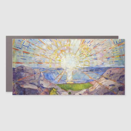 Edvard Munch _ The Sun 1911 Car Magnet