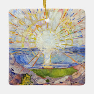 Edvard Munch - The Sun 1911 Ceramic Ornament