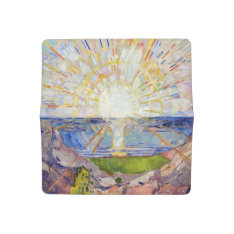 Edvard Munch - The Sun 1911 Checkbook Cover at Zazzle
