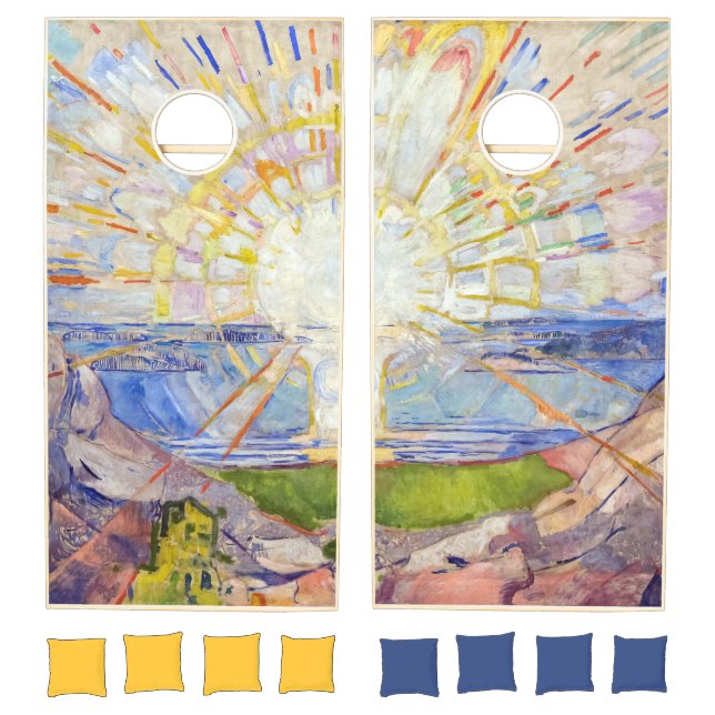 Edvard Munch - The Sun 1911 Cornhole Set (Set)