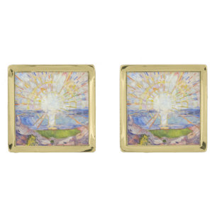 Edvard Munch - The Sun 1911 Cufflinks