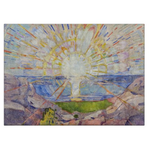 Edvard Munch _ The Sun 1911 Cutting Board