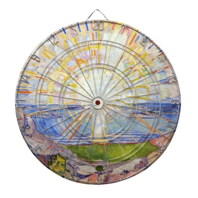 Edvard Munch - The Sun 1911 Dart Board (Front)