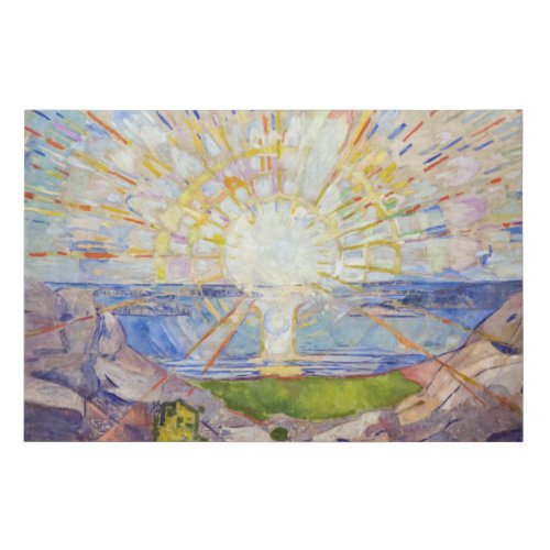 Edvard Munch _ The Sun 1911 Faux Canvas Print