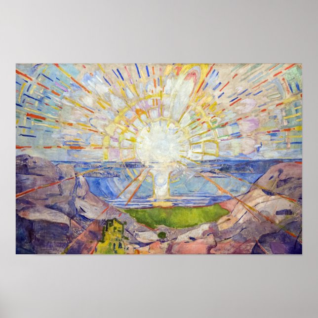 Edvard Munch - The Sun 1911 Framed Art (Front)