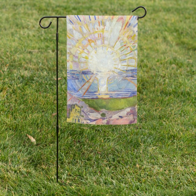 Edvard Munch - The Sun 1911 Garden Flag (In SItu)