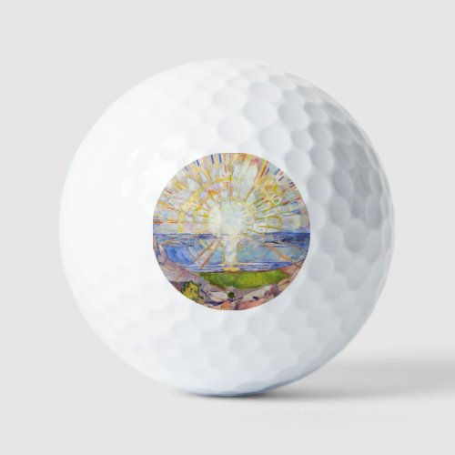 Edvard Munch _ The Sun 1911 Golf Balls