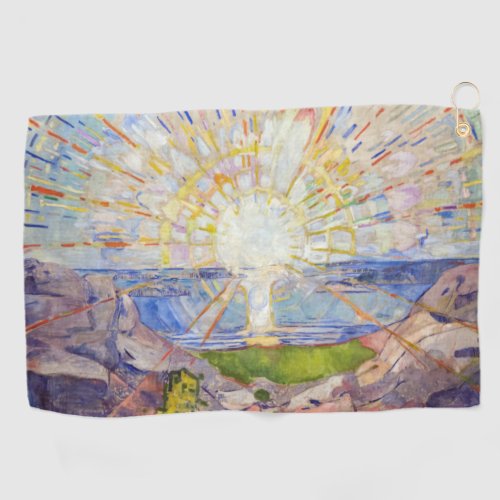 Edvard Munch _ The Sun 1911 Golf Towel