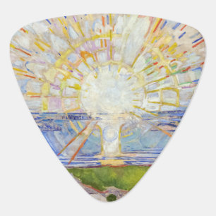 Edvard Munch - The Sun 1911 Guitar Pick